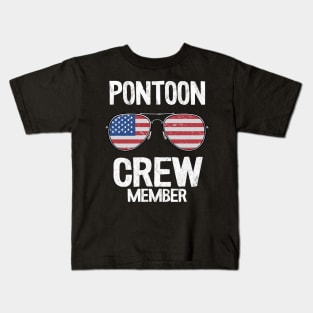 Pontoon Crew Member Funny Pontoon Kids T-Shirt